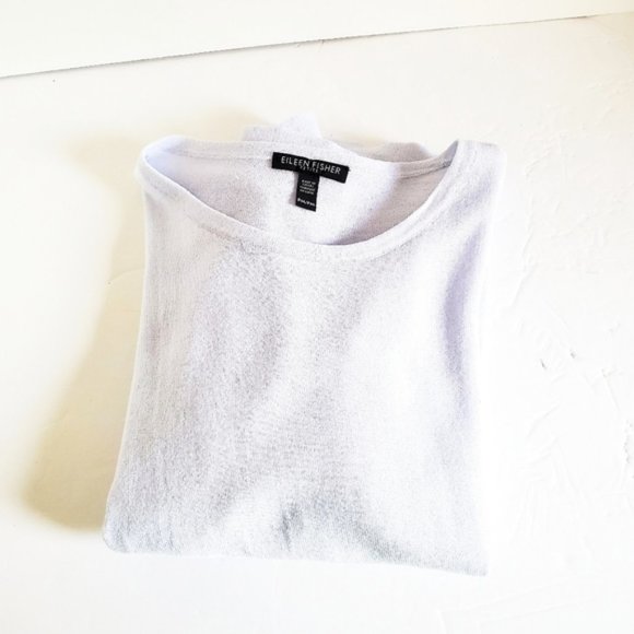 EILEEN FISHER Tencel Lavender Box Top MP - Picture 8 of 8